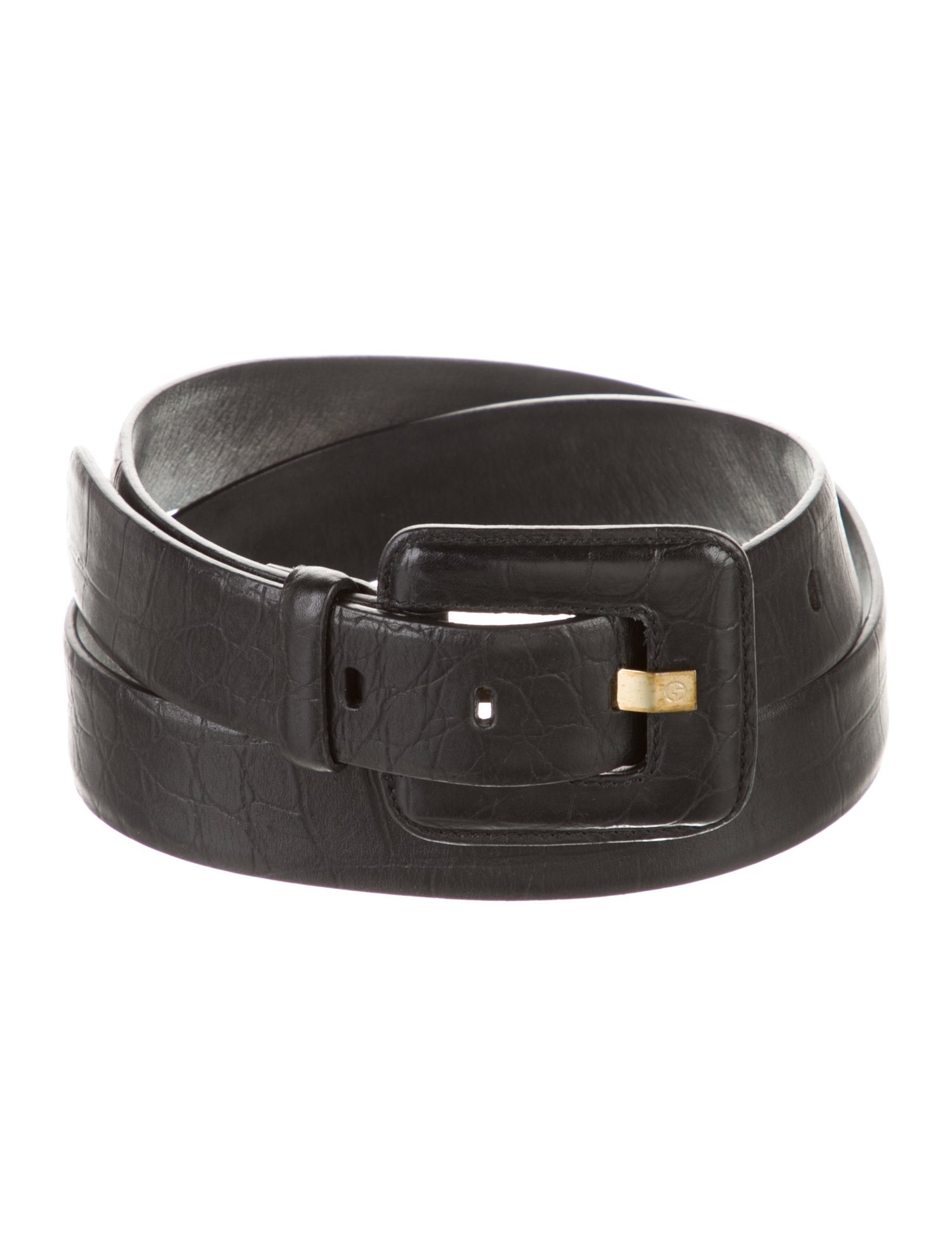 Giorgio Armani Embossed Leather Belt