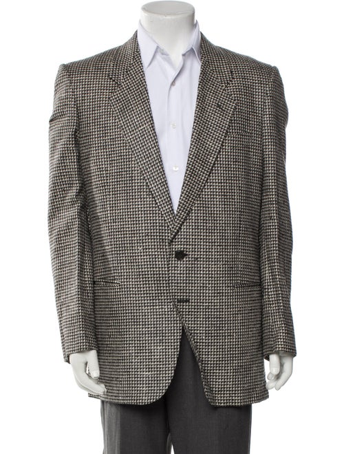 Giorgio Armani Silk Plaid Print Sport Coat