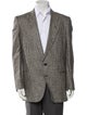 Giorgio Armani Silk Plaid Print Sport Coat