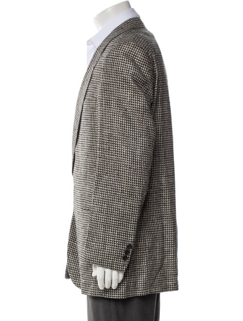 Giorgio Armani Silk Plaid Print Sport Coat
