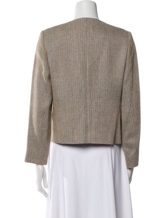 Giorgio Armani Linen Tweed Pattern Evening Jacket