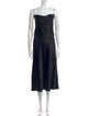 Giorgio Armani Square Neckline Long Dress