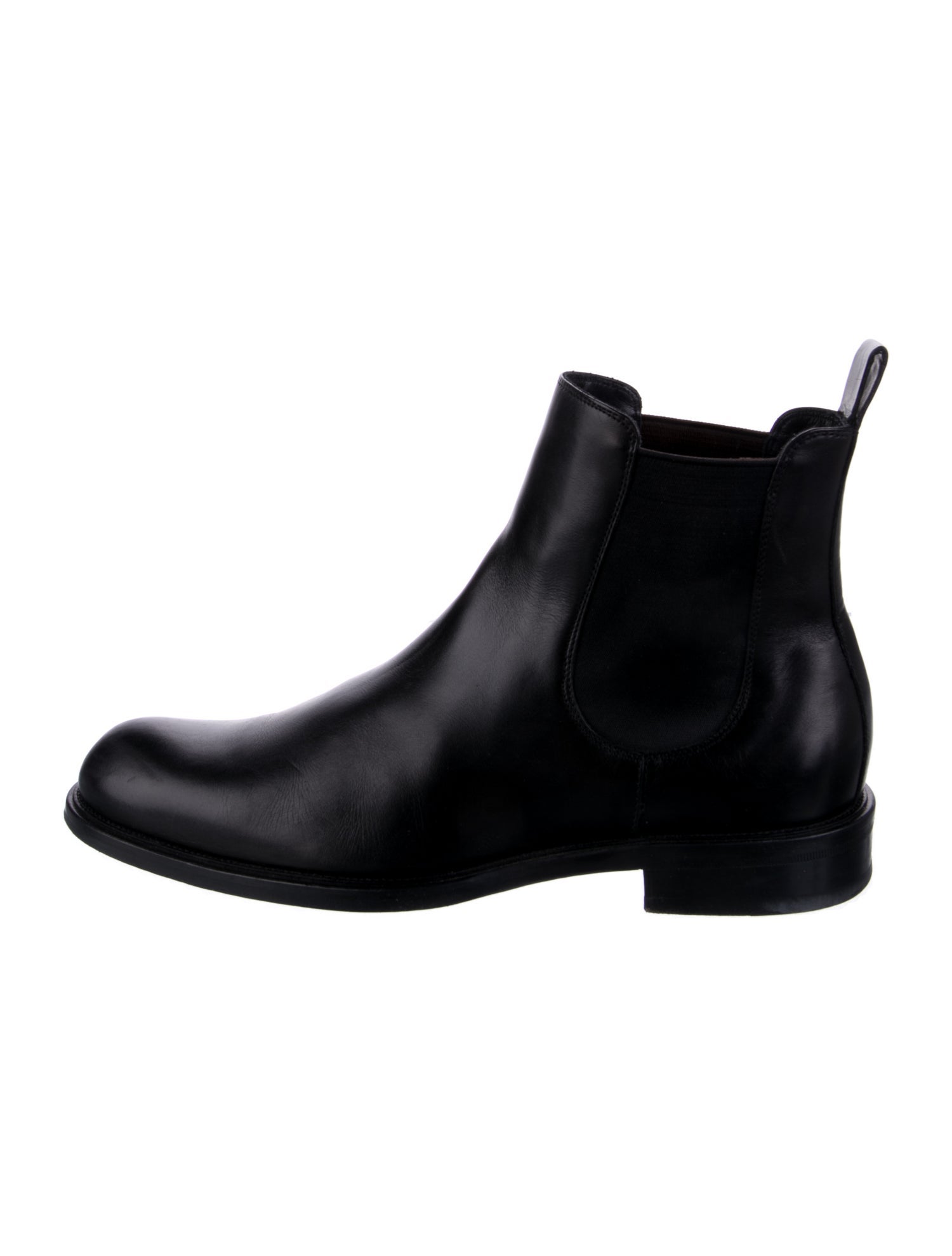 Giorgio Armani Leather Chelsea Boots