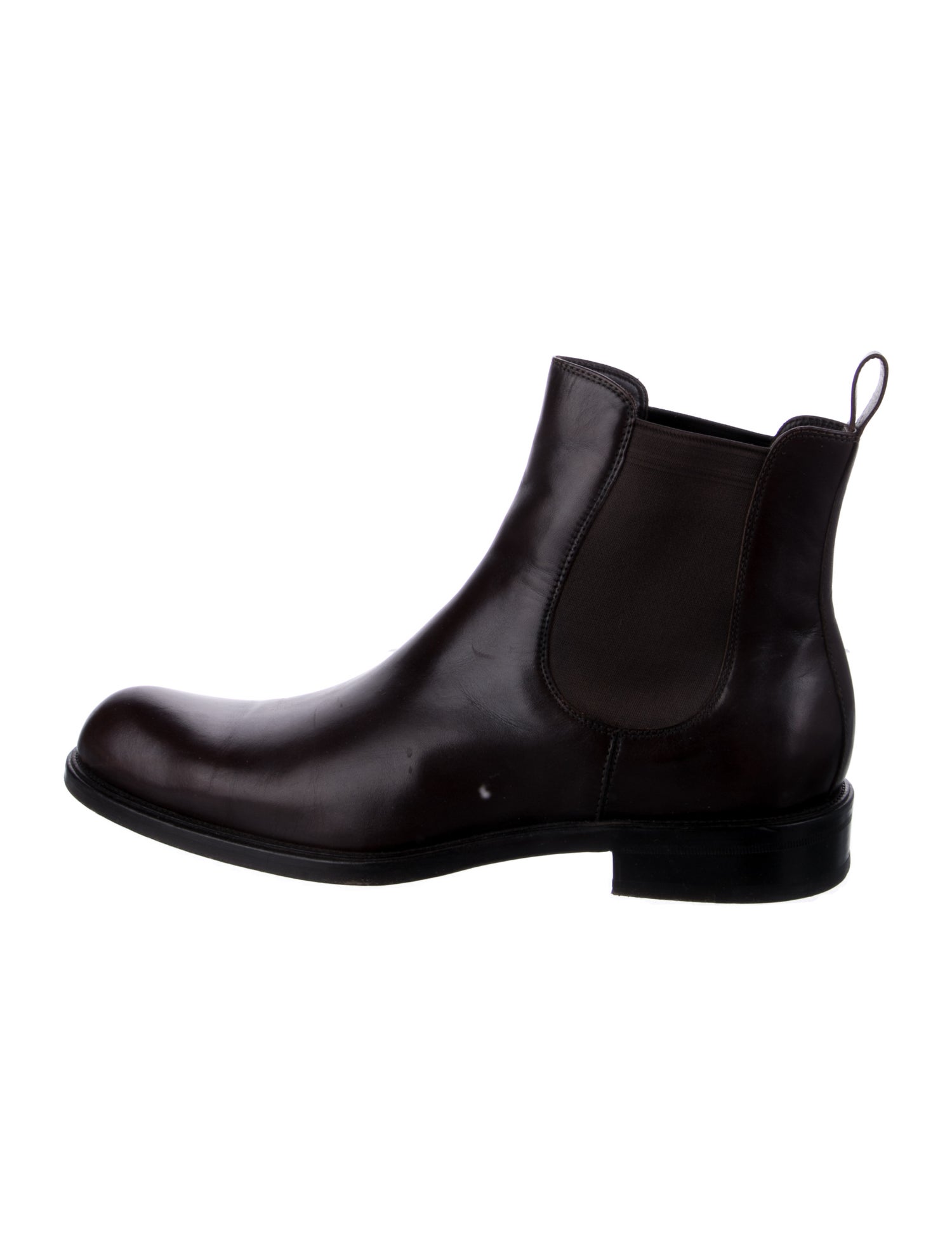 Giorgio Armani Leather Chelsea Boots
