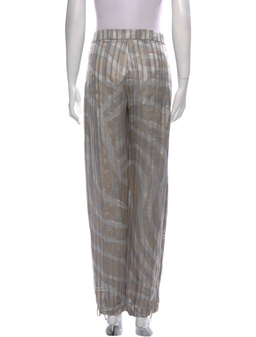 Giorgio Armani Silk Straight Leg Pants
