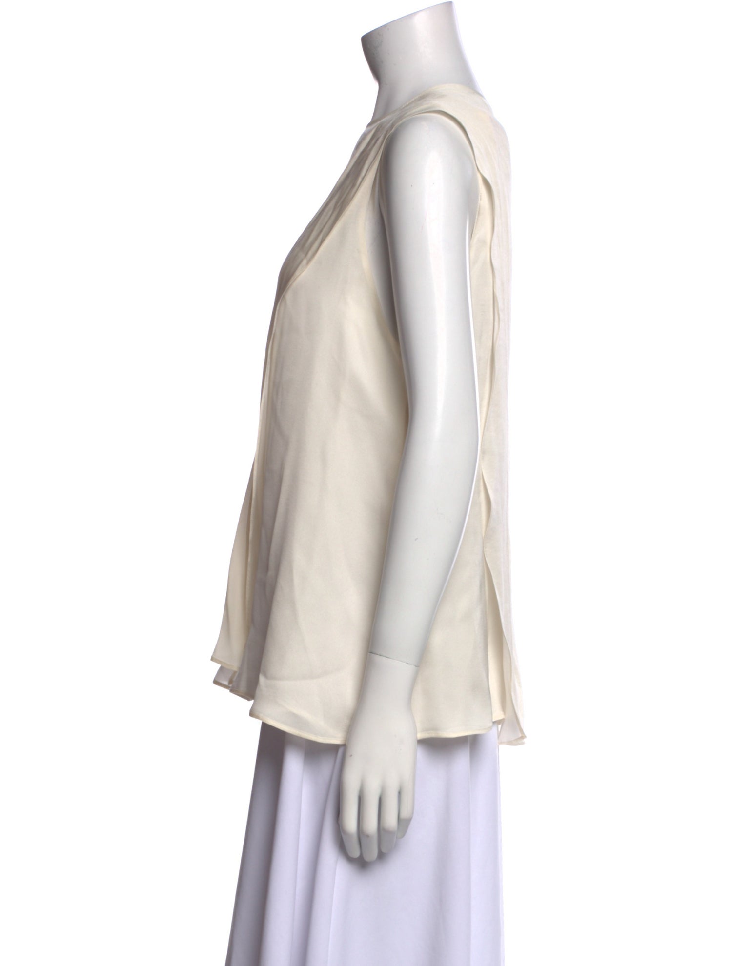 Giorgio Armani Silk Crew Neck Blouse