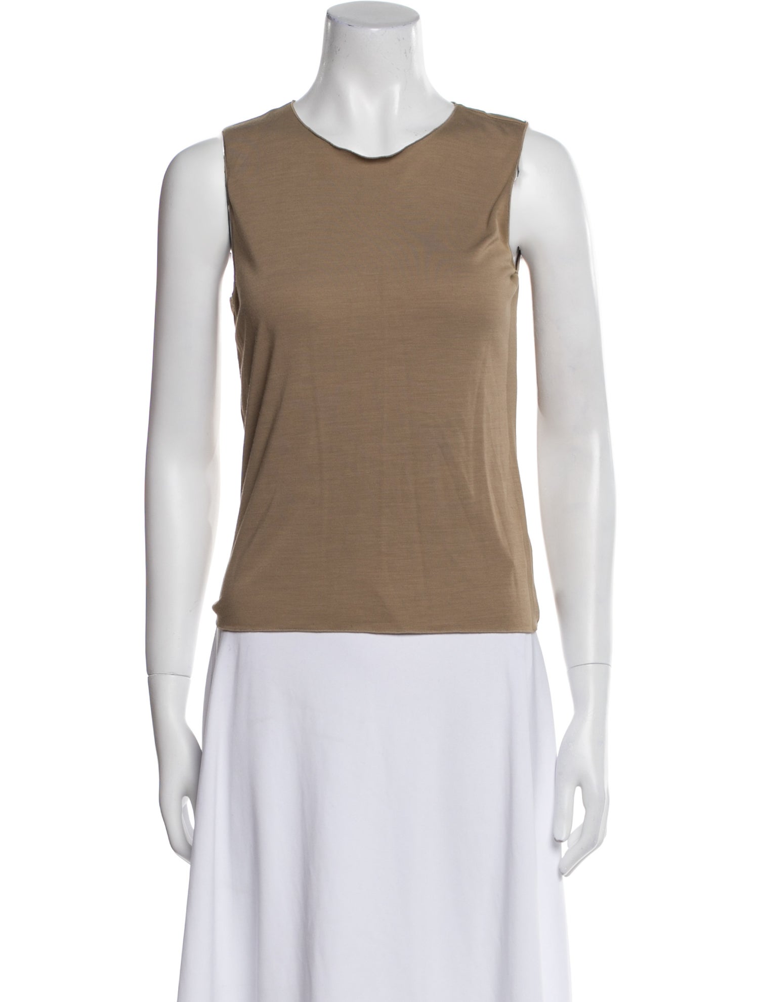 Giorgio Armani Scoop Neck Sleeveless Top