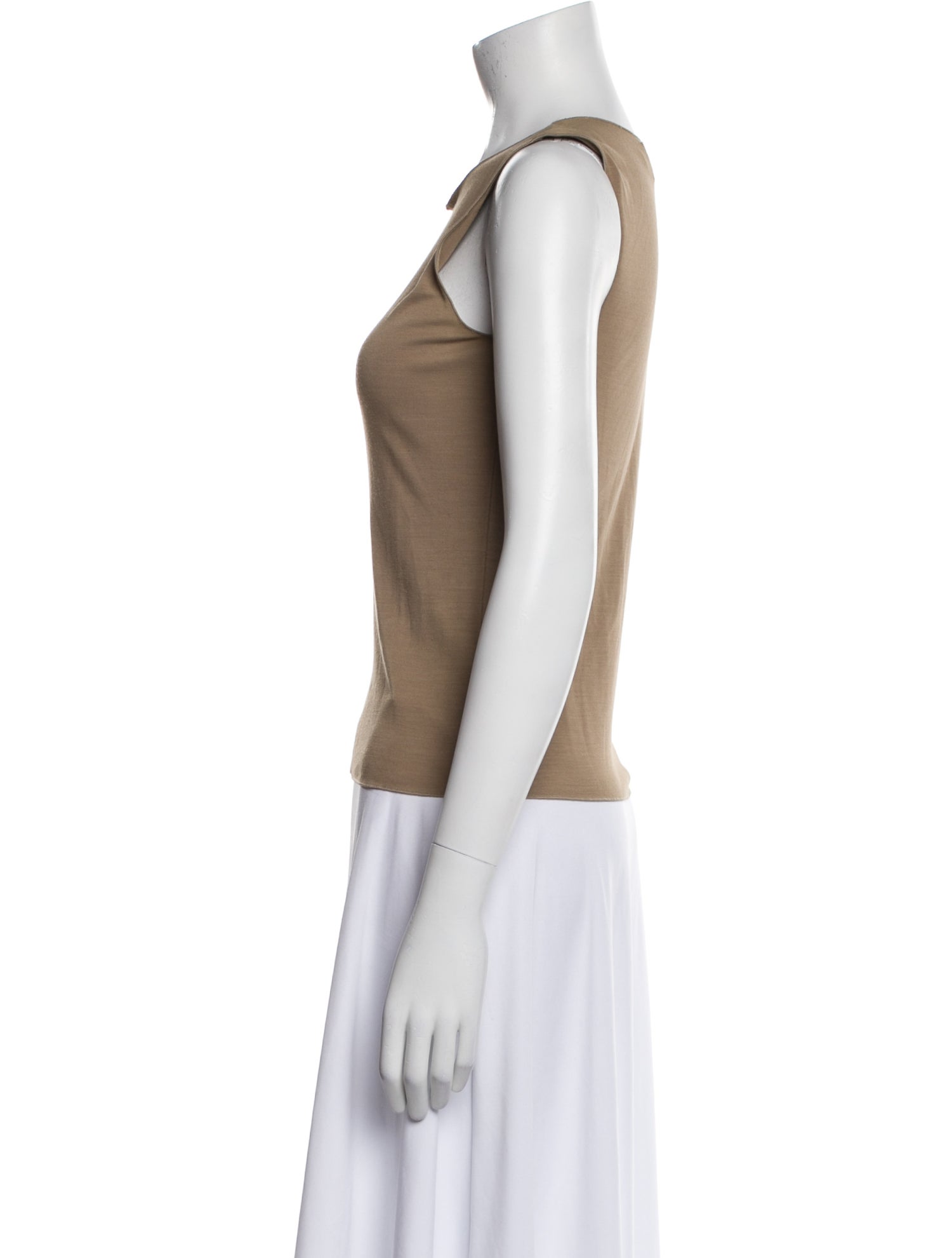Giorgio Armani Scoop Neck Sleeveless Top