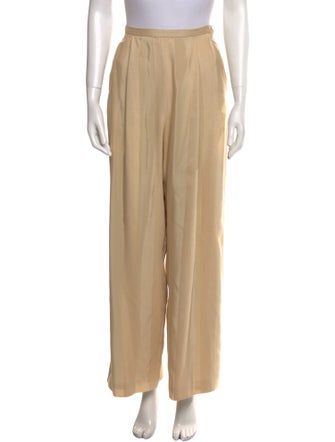 Giorgio Armani Silk Wide Leg Pants