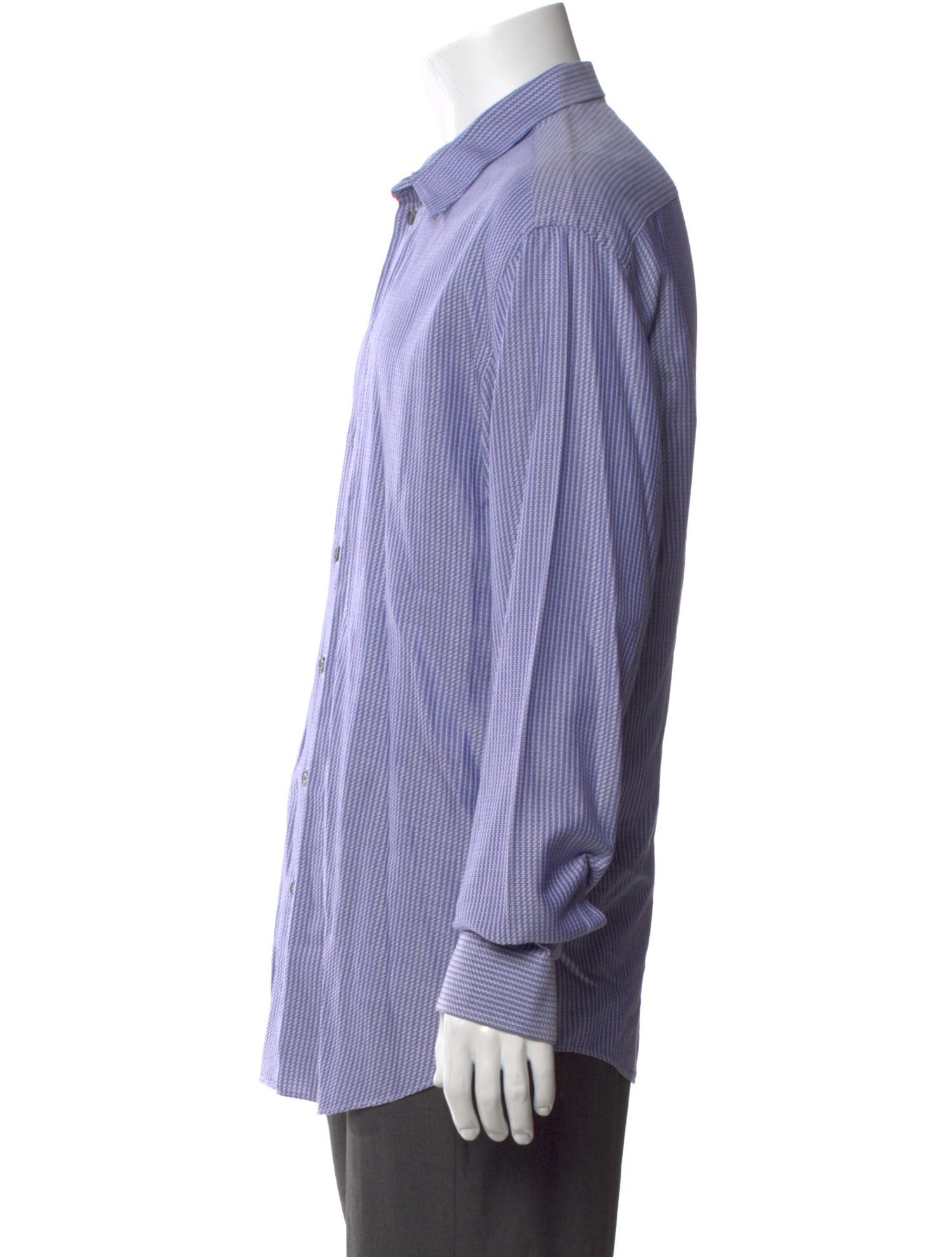 Giorgio Armani Striped Long Sleeve Dress Shirt