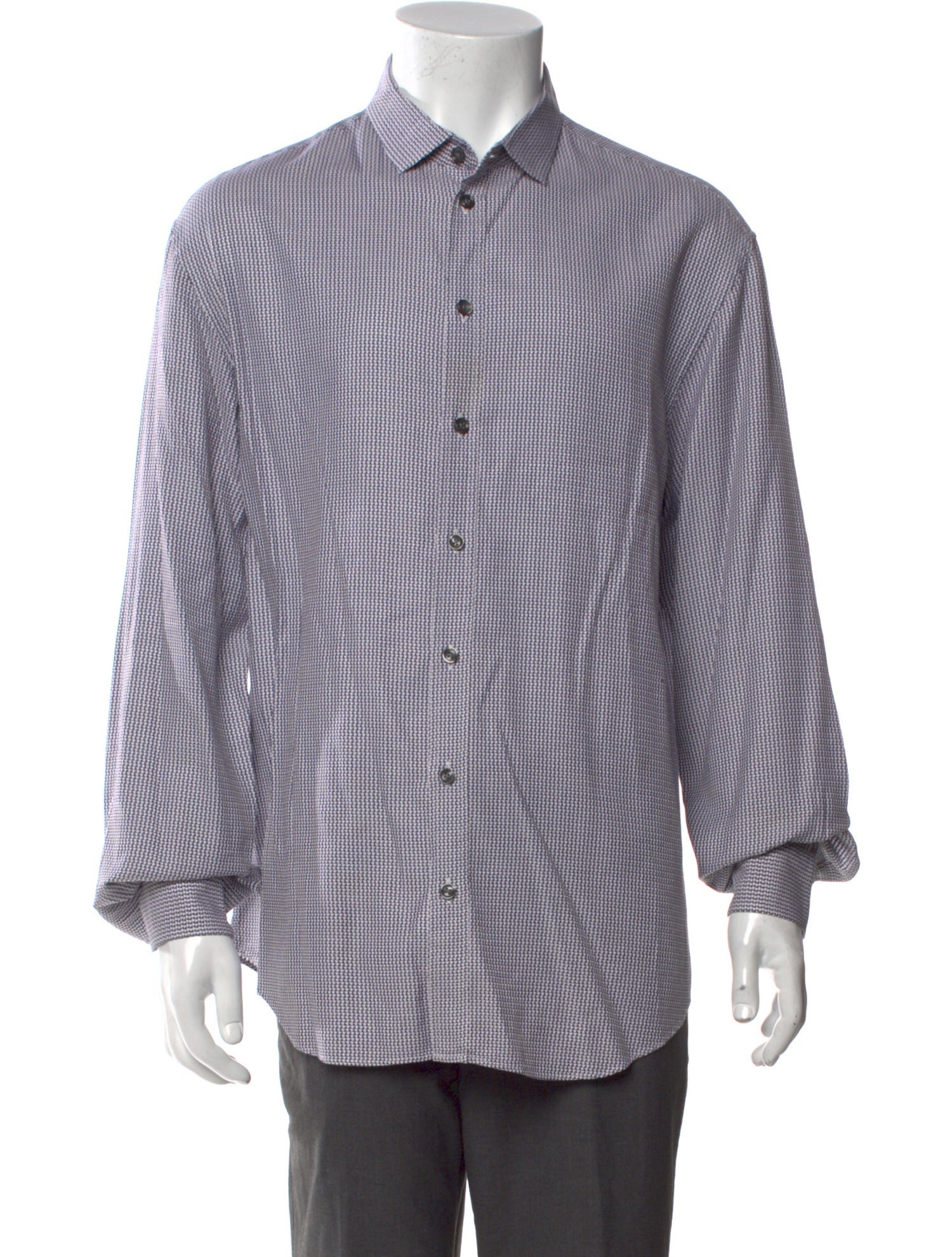 Giorgio Armani Printed Long Sleeve Shirt