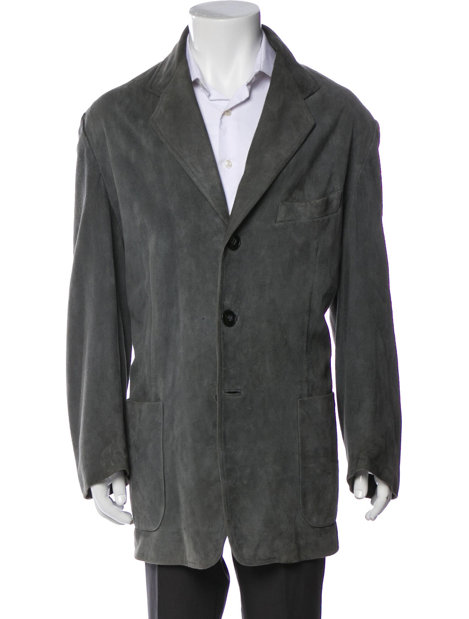 Giorgio Armani Lamb Leather Overcoat