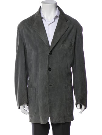Giorgio Armani Lamb Leather Overcoat