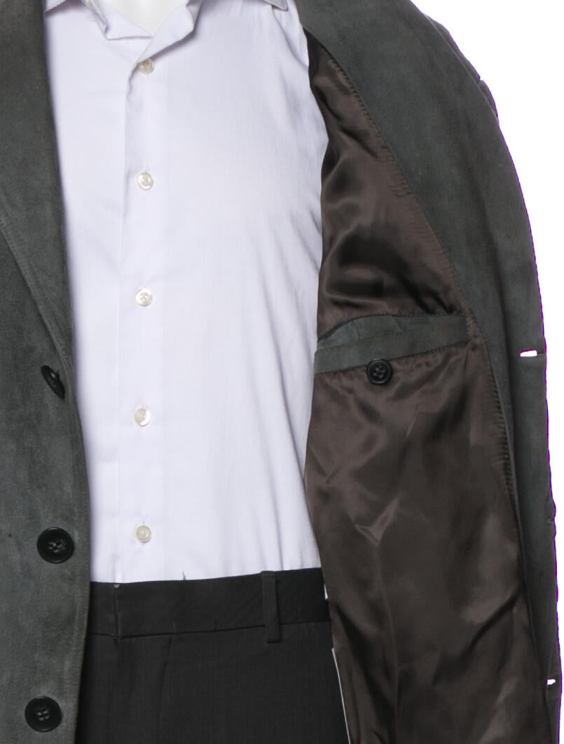 Giorgio Armani Lamb Leather Overcoat