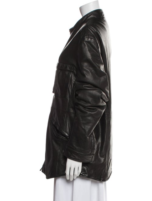 Giorgio Armani Lamb Leather Moto Jacket