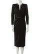 Giorgio Armani V-Neck Midi Length Dress