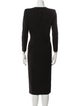 Giorgio Armani V-Neck Midi Length Dress