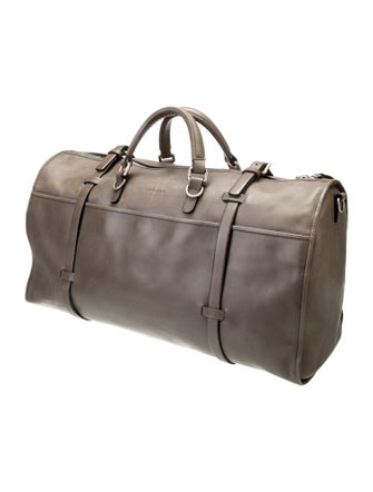 Giorgio Armani Leather Weekender Bag