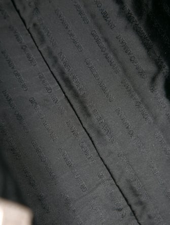 Giorgio Armani Leather Weekender Bag