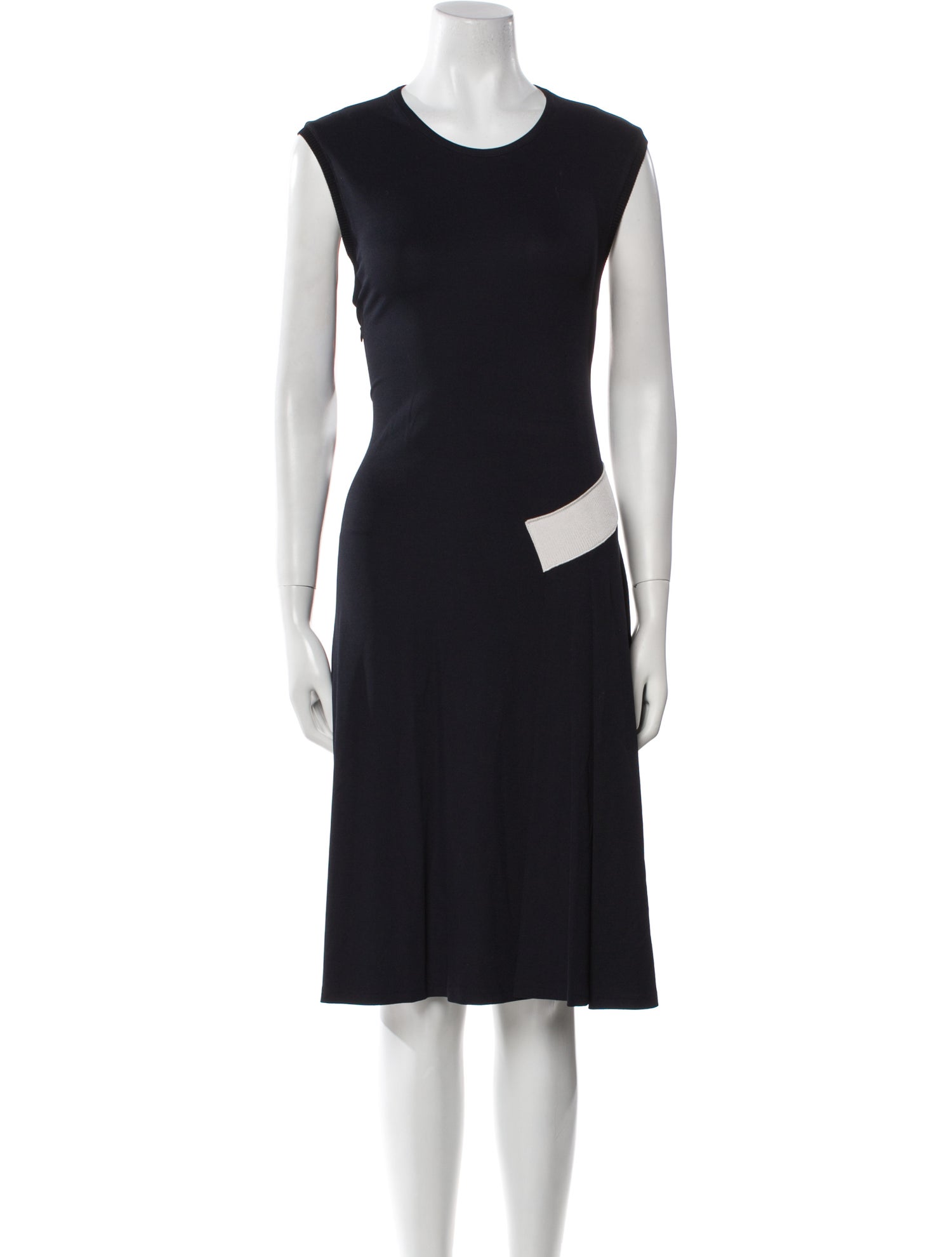 Giorgio Armani Crew Neck Knee-Length Dress