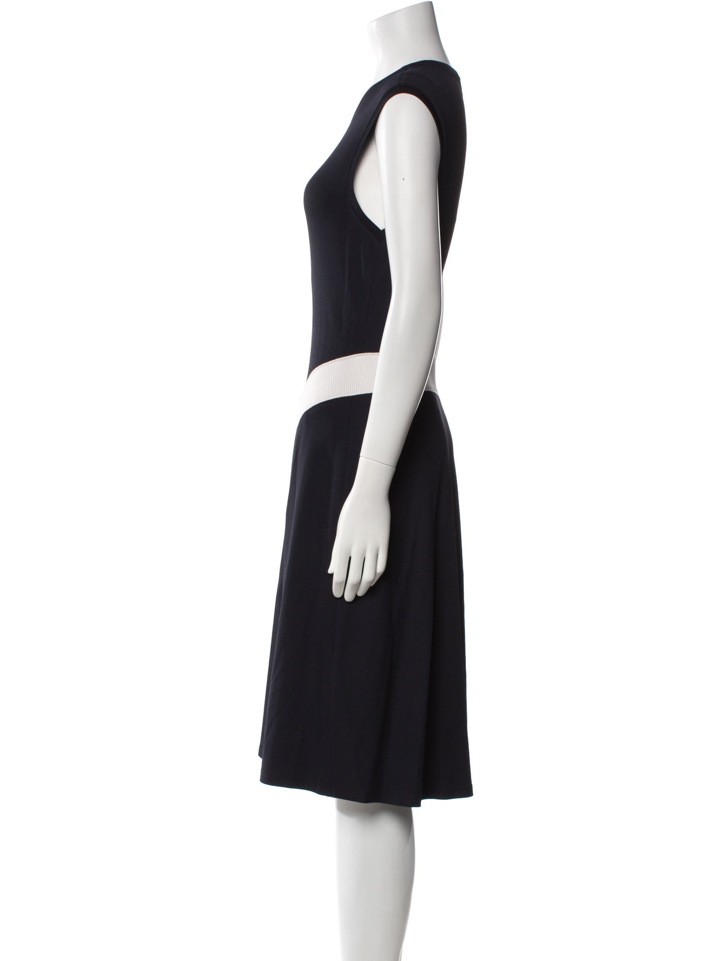 Giorgio Armani Crew Neck Knee-Length Dress