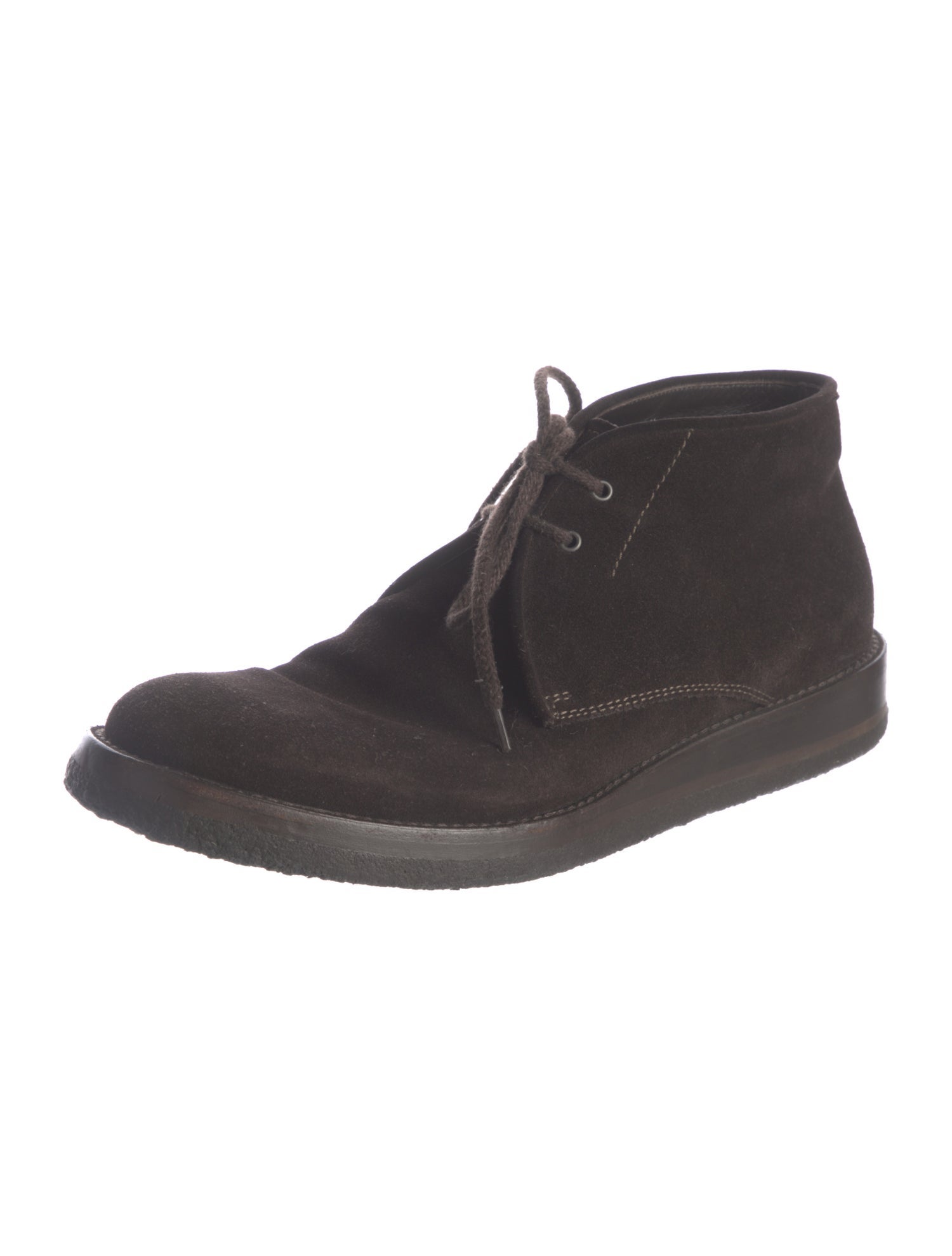 Giorgio Armani Suede Lace-Up Boots