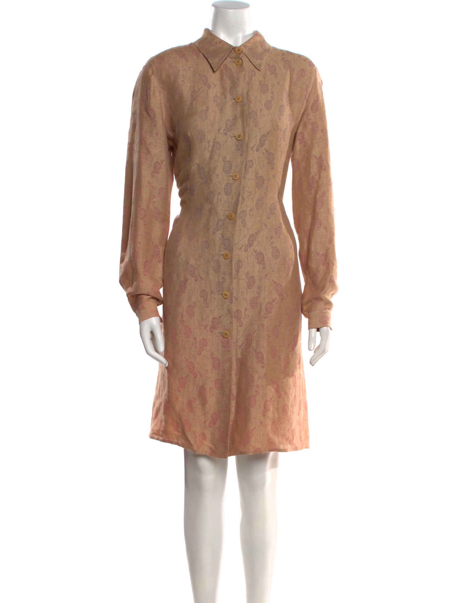 Giorgio Armani Floral Print Knee-Length Dress