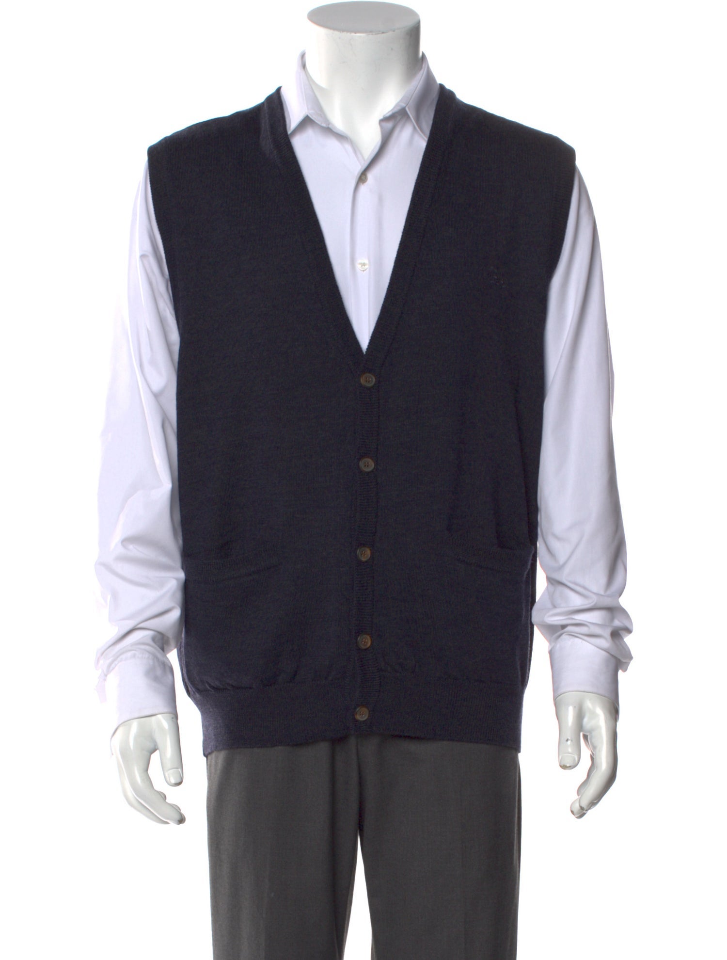 Giorgio Armani Wool V-Neck Sweater Vest