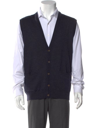 Giorgio Armani Wool V-Neck Sweater Vest