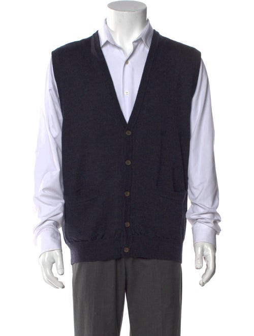 Giorgio Armani Wool V-Neck Sweater Vest