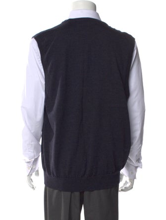 Giorgio Armani Wool V-Neck Sweater Vest