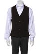 Armani Collezioni Plaid Print Suit Vest