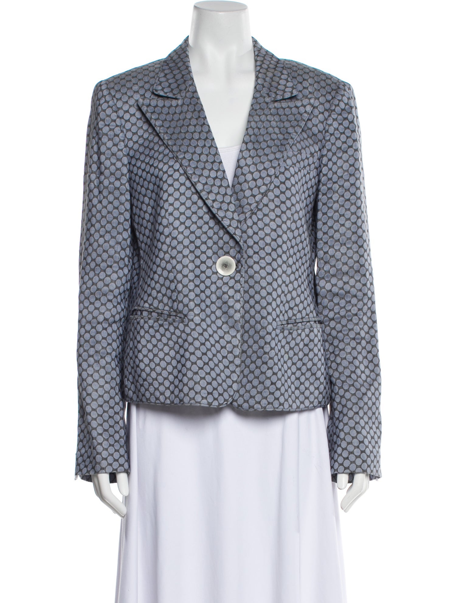 Giorgio Armani Linen Printed Blazer