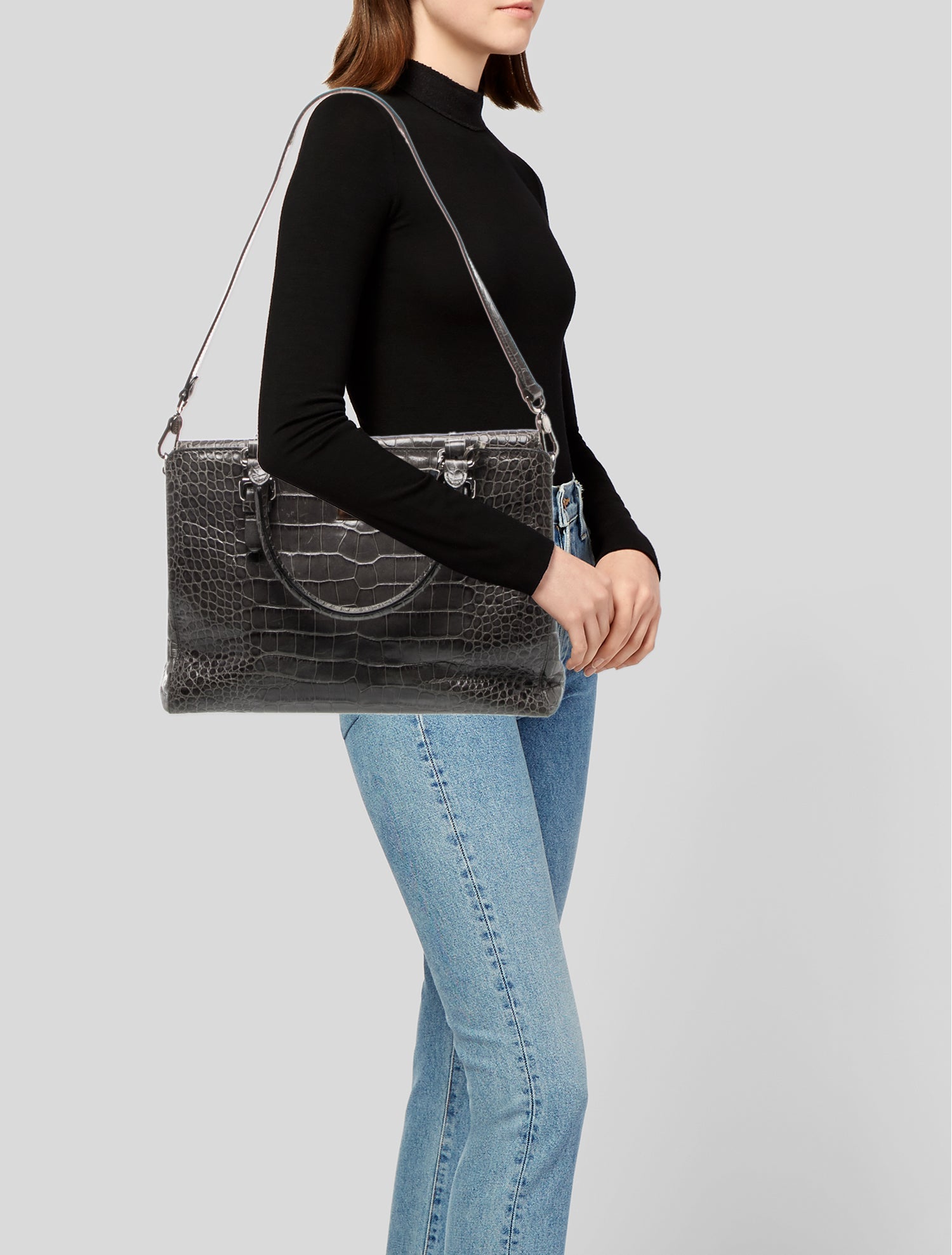 Giorgio Armani Leather Shoulder Bag