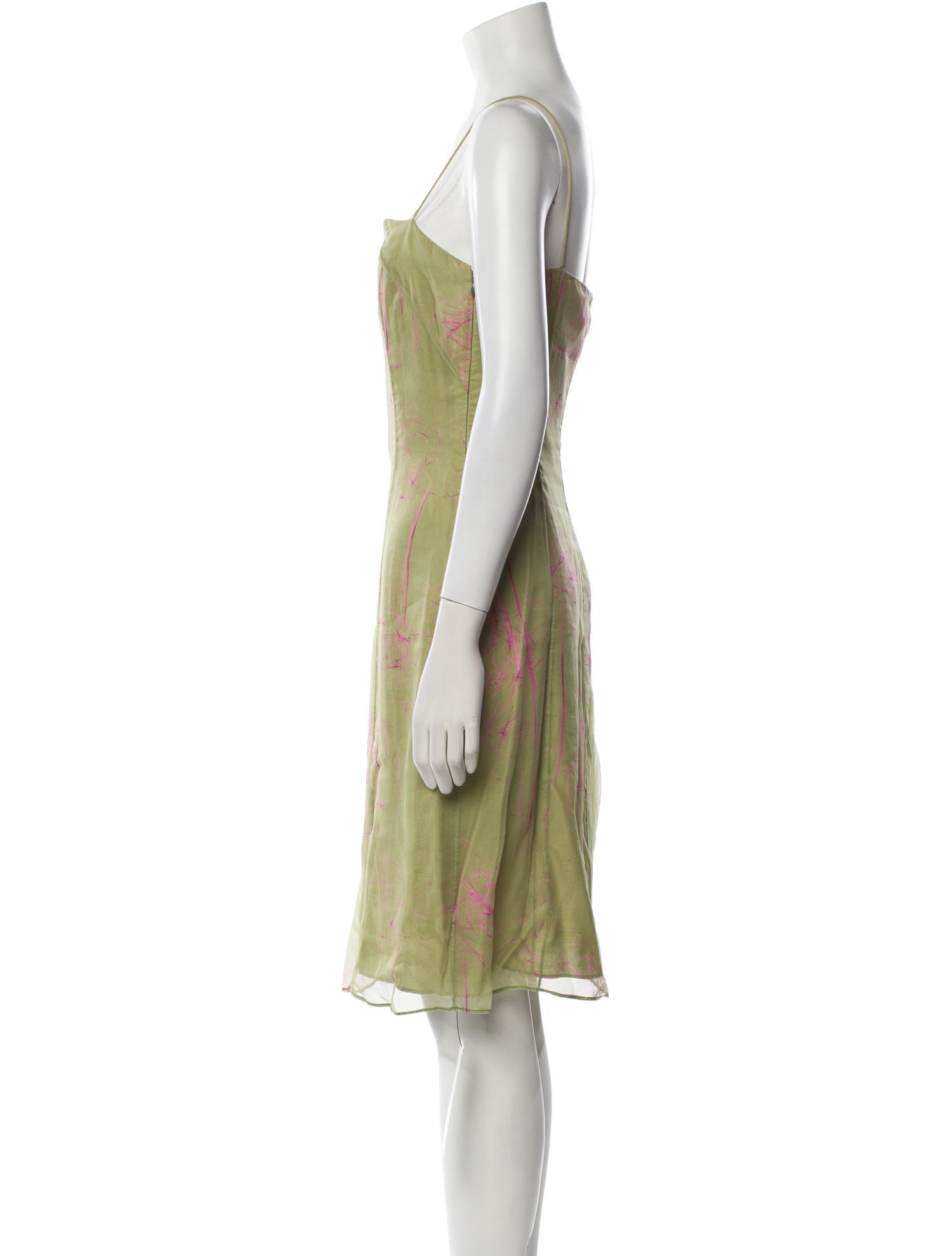 Giorgio Armani Silk Knee-Length Dress