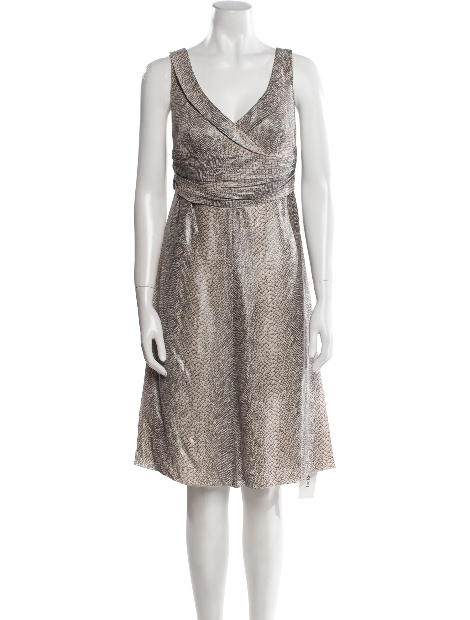 Giorgio Armani V-Neck Knee-Length Dress