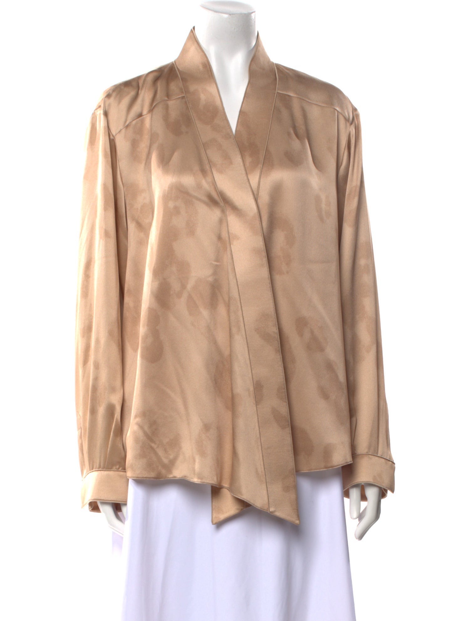 Giorgio Armani Silk V-Neck Blouse w/ Tags