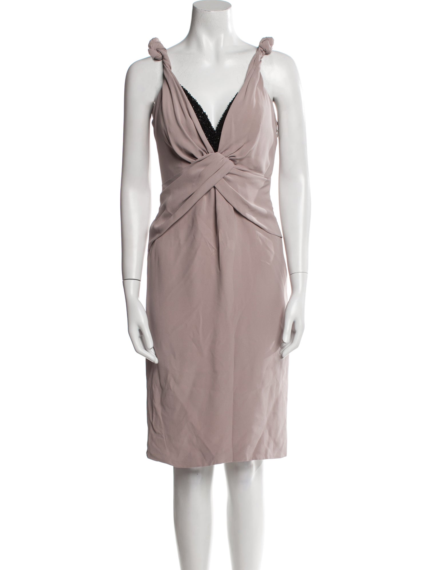 Giorgio Armani Silk Knee-Length Dress