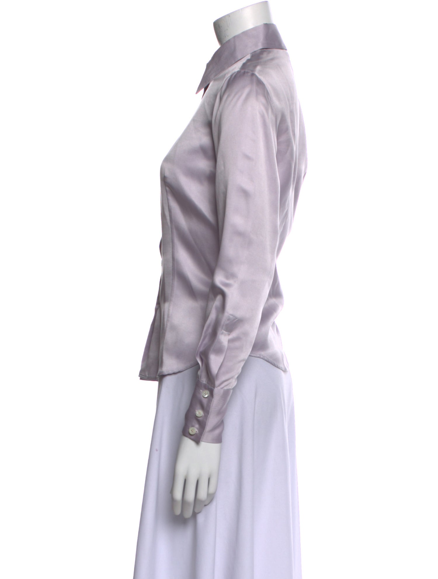 Giorgio Armani Long Sleeve Button-Up Top