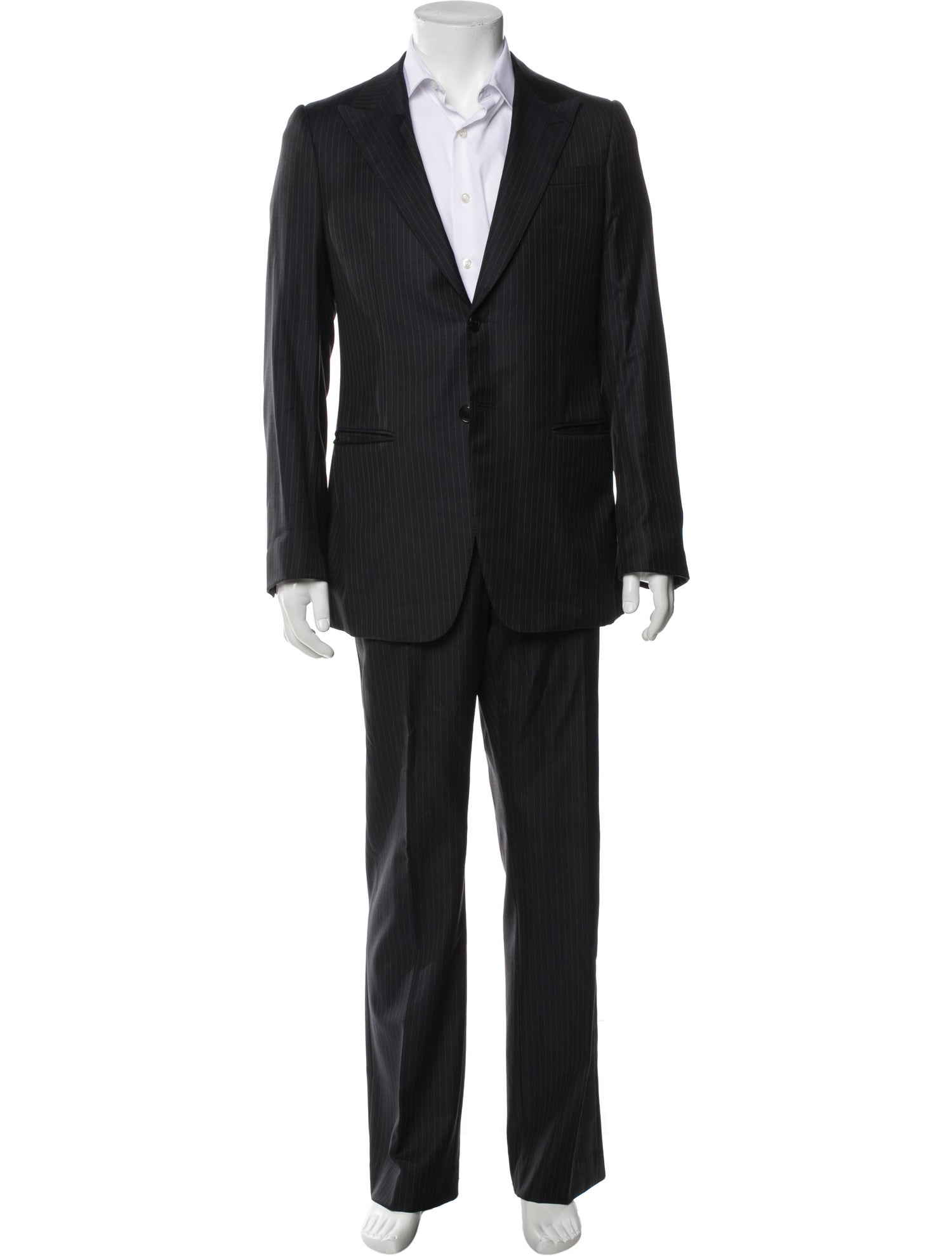 Giorgio Armani Virgin Wool Striped Two-Piece Suit