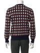 Giorgio Armani Virgin Wool Plaid Print Pullover