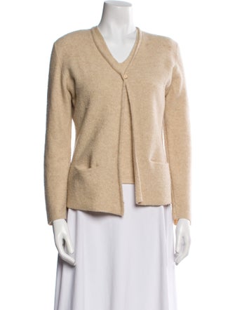 Giorgio Armani Merino Wool V-Neck Sweatshirt