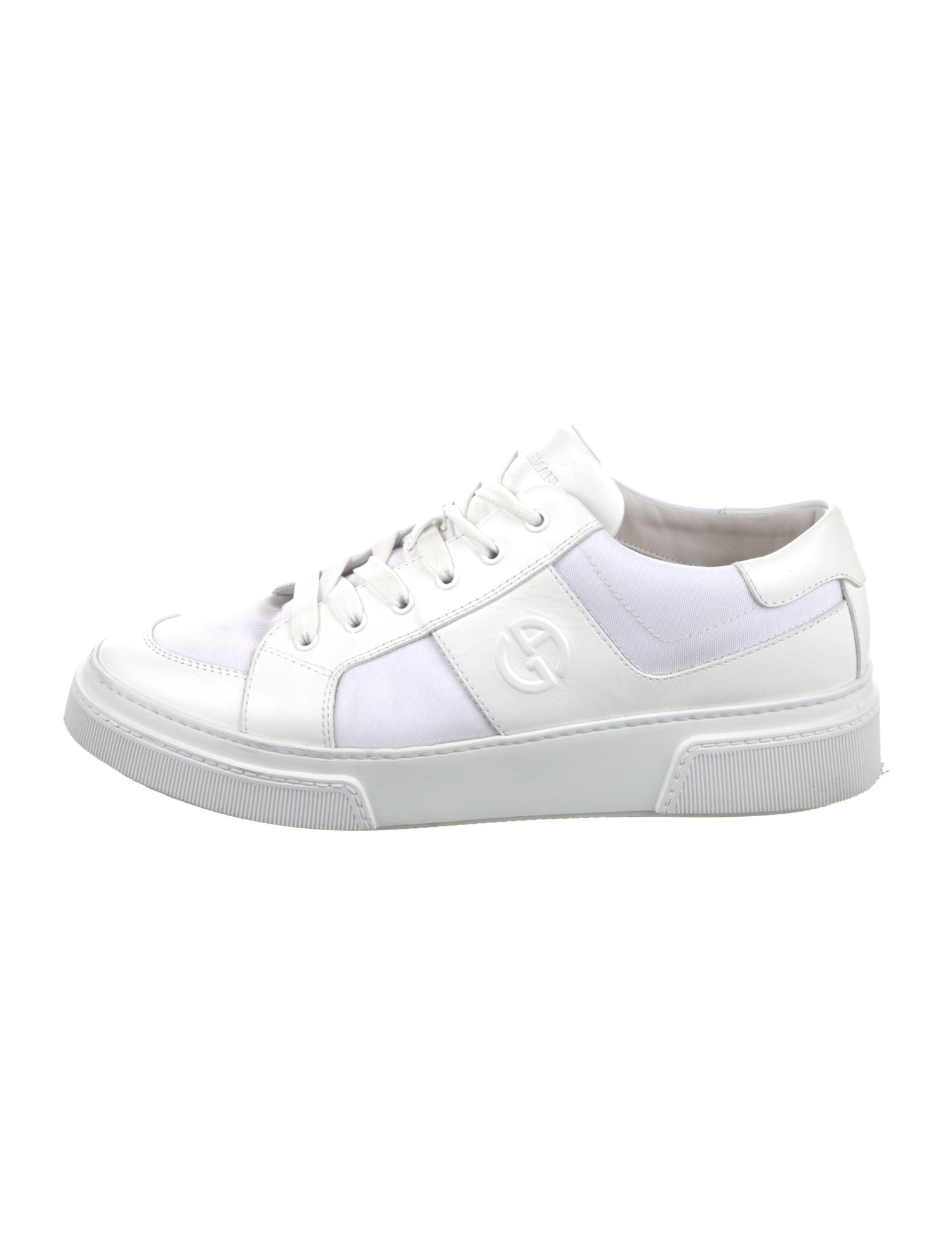 Giorgio Armani Leather Athletic Sneakers