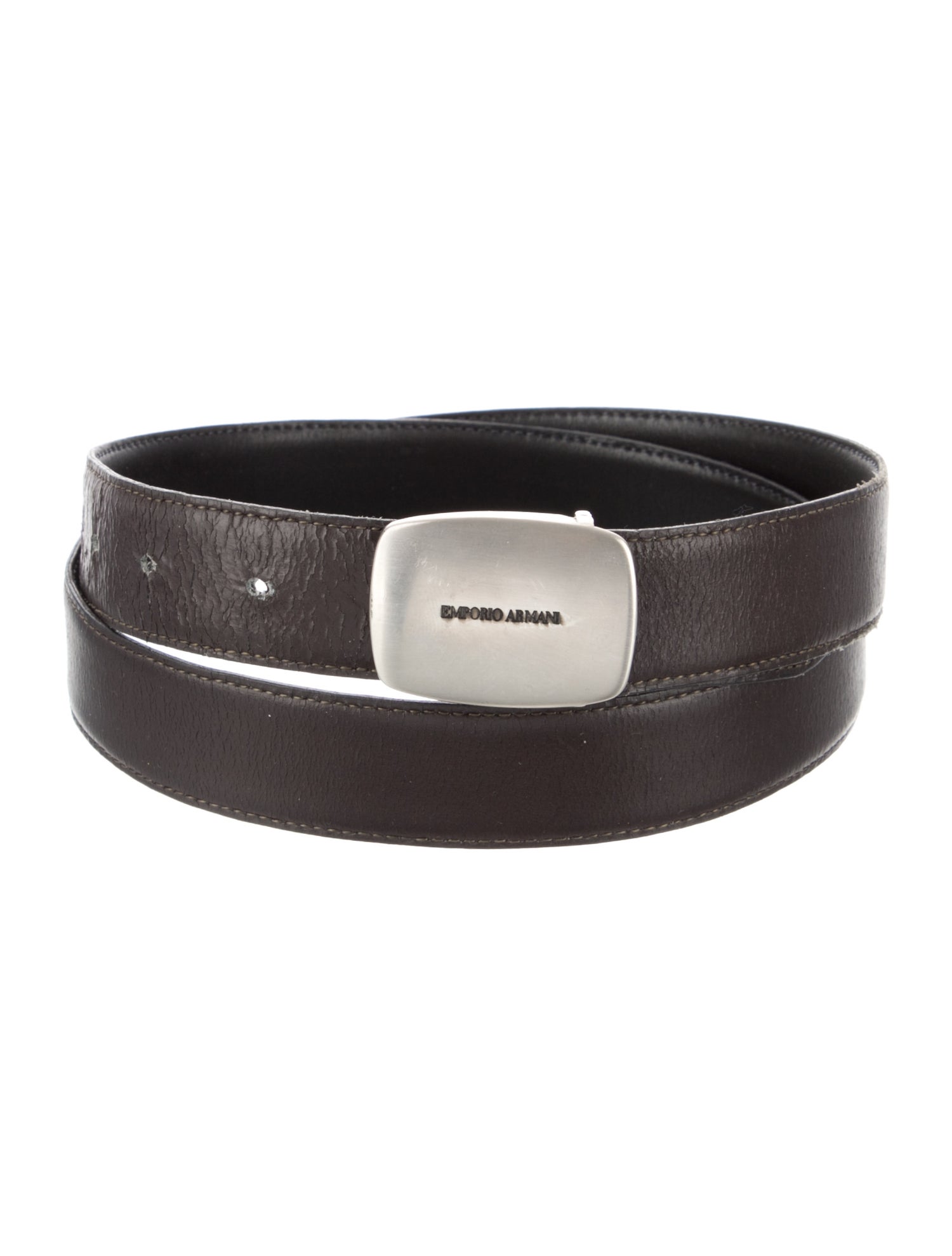 Giorgio Armani Skinny Leather Waist Belt