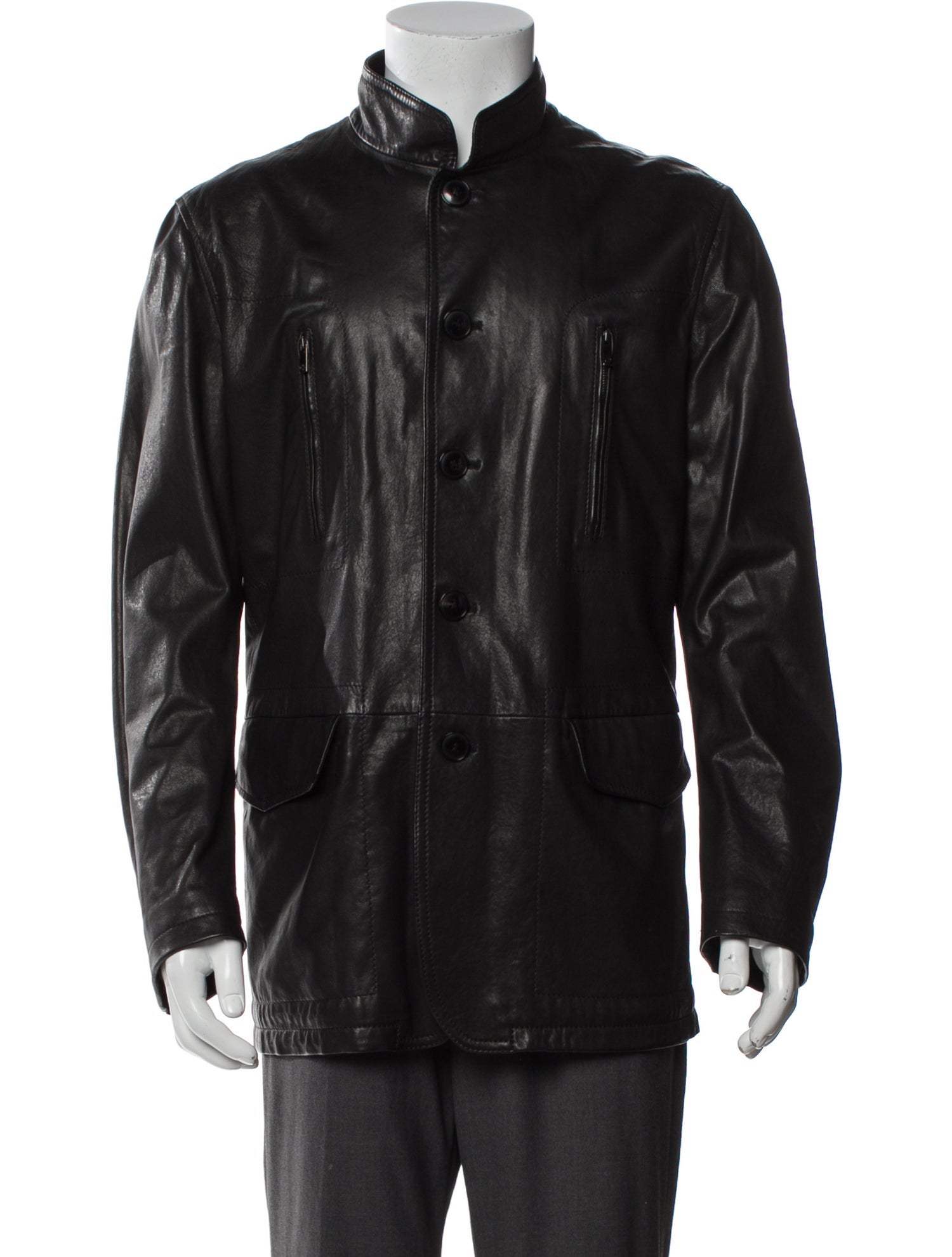 Giorgio Armani Lambskin Utility Jacket