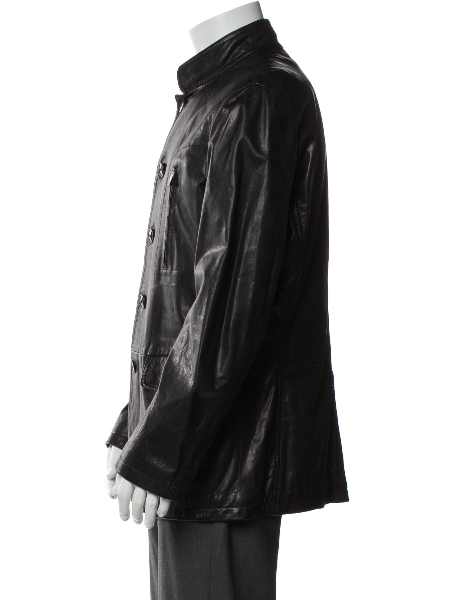 Giorgio Armani Lambskin Utility Jacket