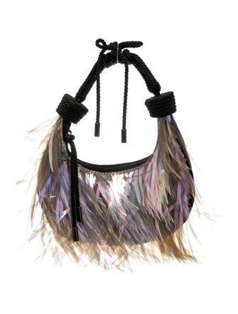 Giorgio Armani Velvet Top Handle Bag