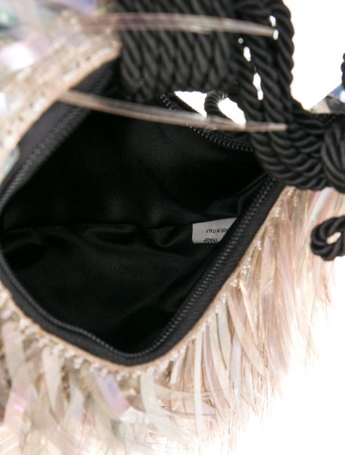 Giorgio Armani Velvet Top Handle Bag