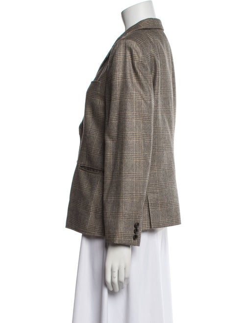 Giorgio Armani Plaid Print Blazer