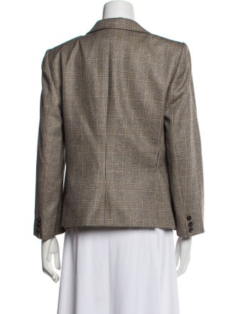 Giorgio Armani Plaid Print Blazer